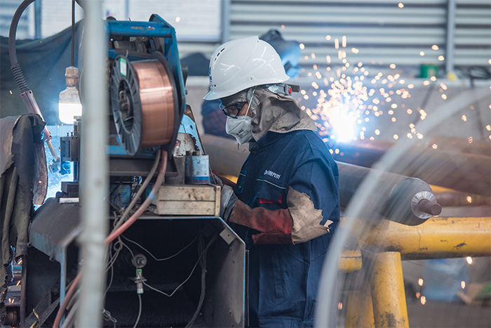 武穴网架焊接车间